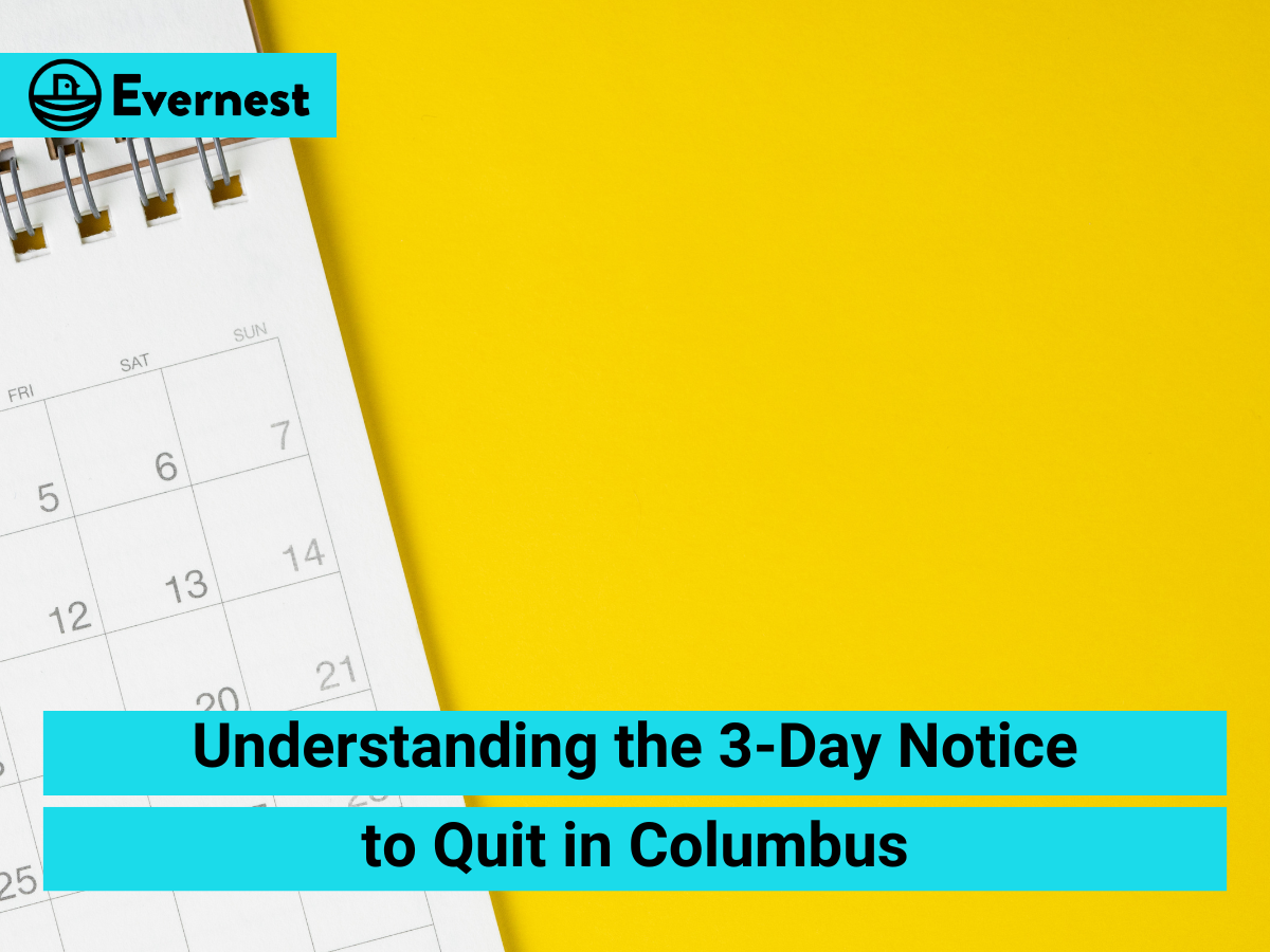 3-Day Notice to Quit in Columbus